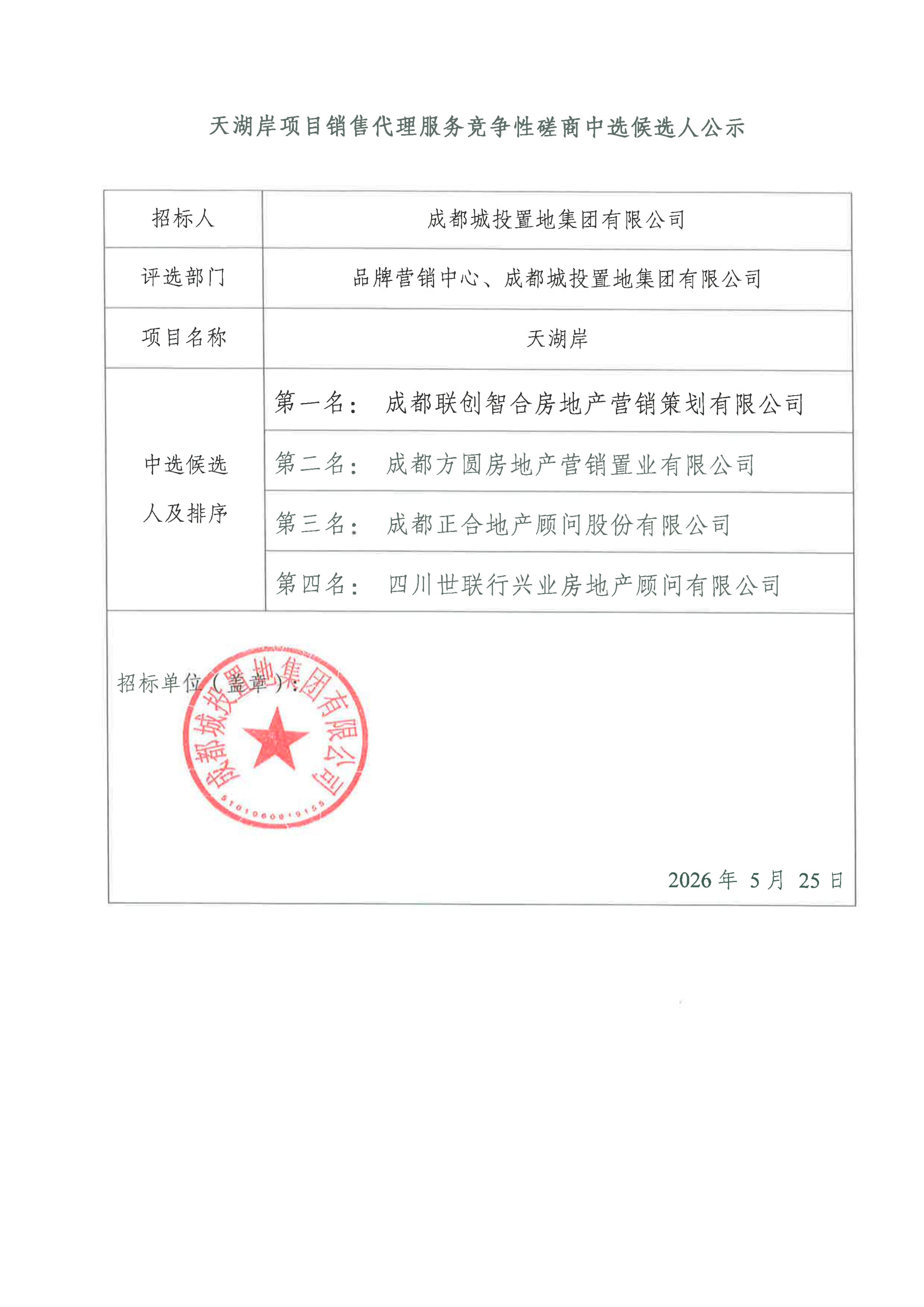 12、天湖岸项目销售代理服务竞争性磋商中选候选人公示_01